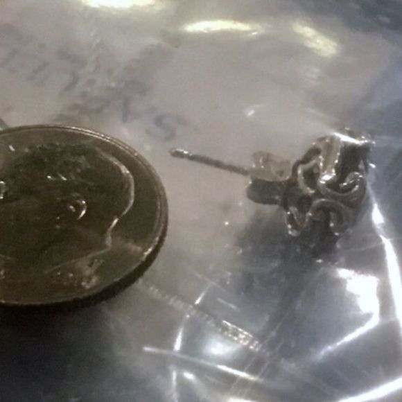 SAMUEL B Faceted Round Cut Amethyst Sterling Silver 925 Stud Earrings - Picture 11 of 13